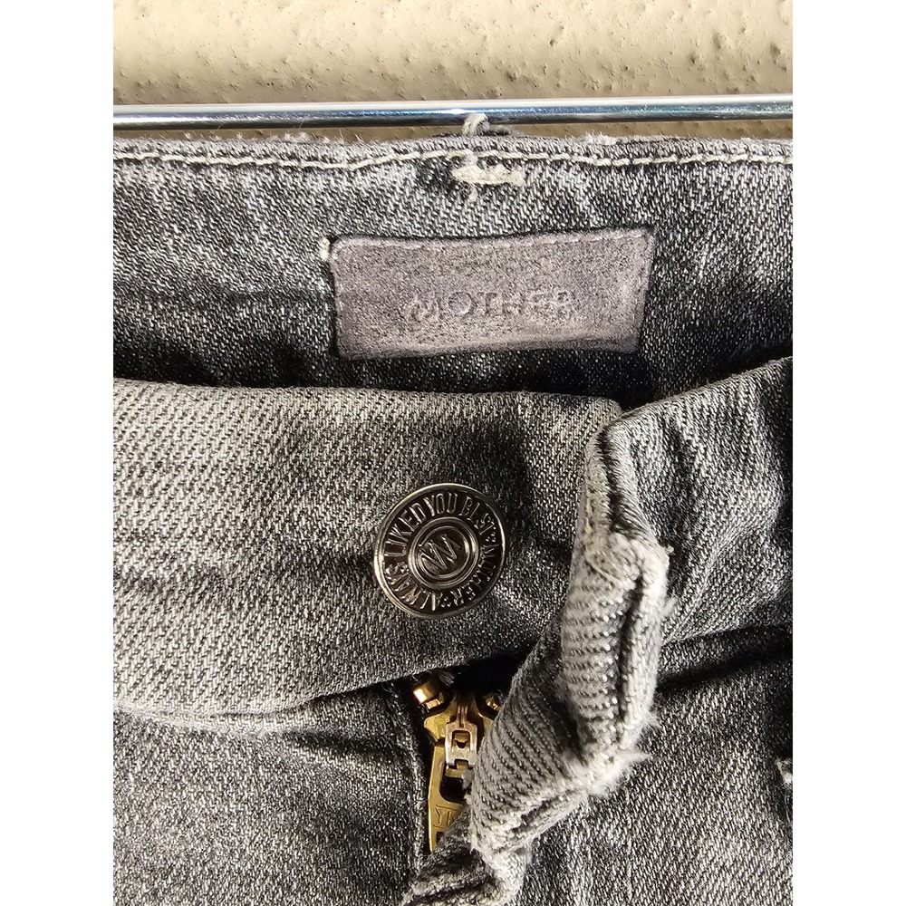 Mother Womens Scene Of The Crime High‎ Waisted Looker Ankle Chew Jeans 25 - Picture 4 of 7